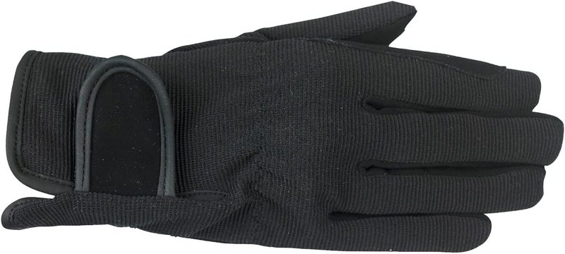 Horze 31402 Multi-Stretch Riding Gloves for Equestrian Sports - Black, XS - Image 1